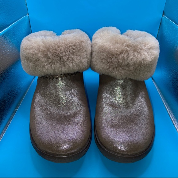 FitFlop MUKLUK SHORTY III Ladies Comfortable  Brown Shimmer Ankle Boots, Sz. 5US - Picture 2 of 9